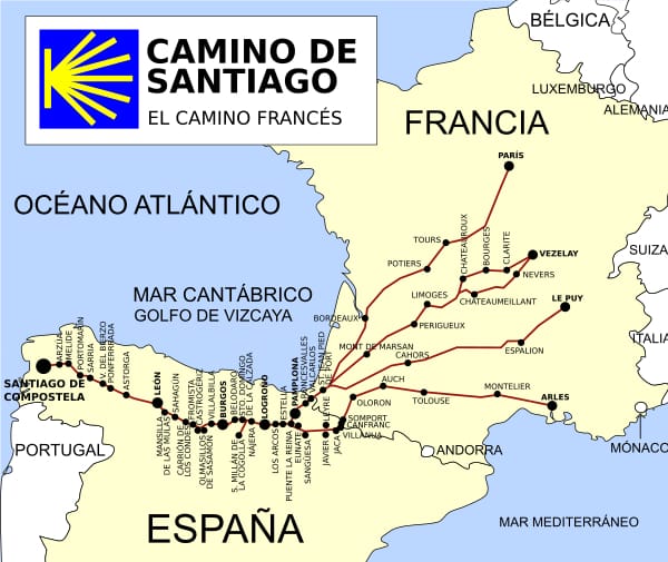 <a href="https://en.wikipedia.org/wiki/French_Way" target="_blank" rel="noopener">Ruta del Camino de Santiago Frances</a>