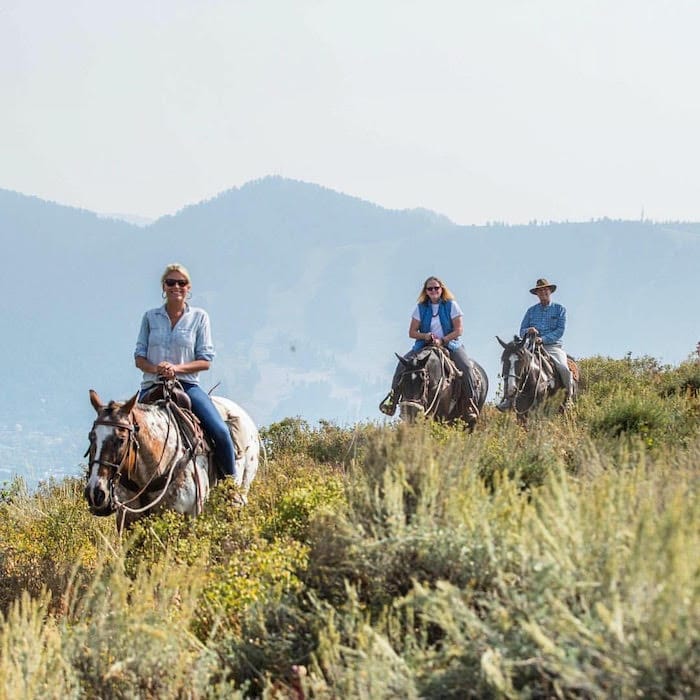 Jackson Hole - Horseback Riding with parents